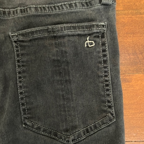 rag & bone 10” Capri Slit Jeans in Black Rock - Picture 9 of 12